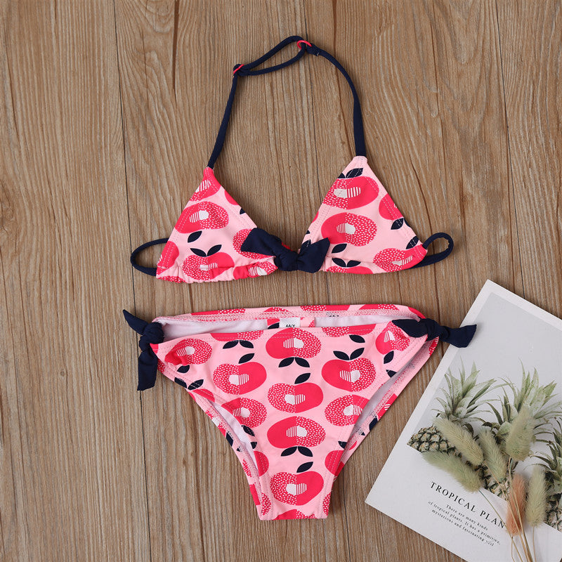 Maillot de bain simple et mignon à la mode pour filles