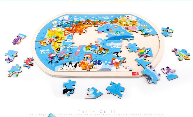 Puzzle en bois, Les Enfants de Jouets Cadeau Bébé Jouets Éducatifs
