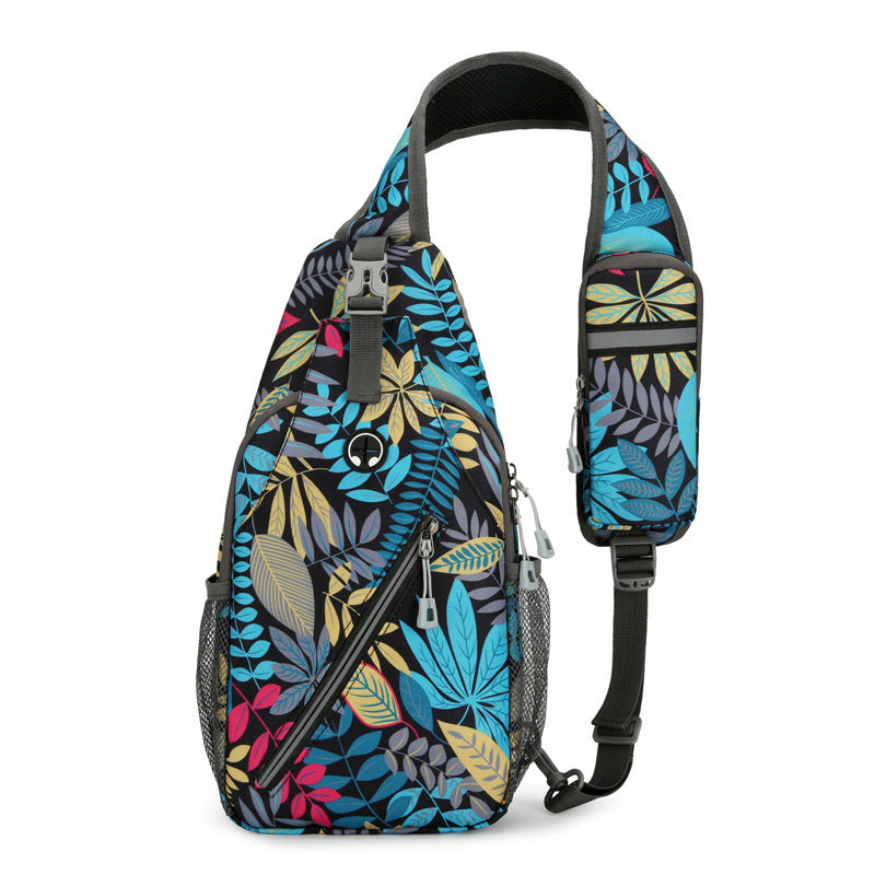 Sac de poitrine simple sac à dos multifonctionnel pour hommes, sac messager de sport décontracté