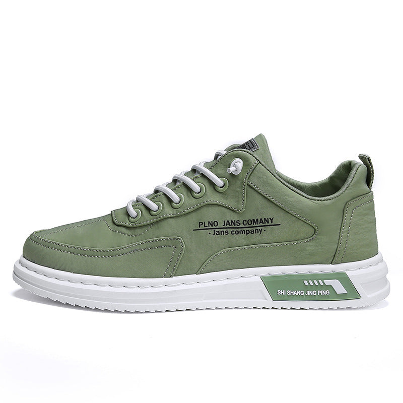 Homme baskets à lacets lettre impression plate-forme toile chaussures sport