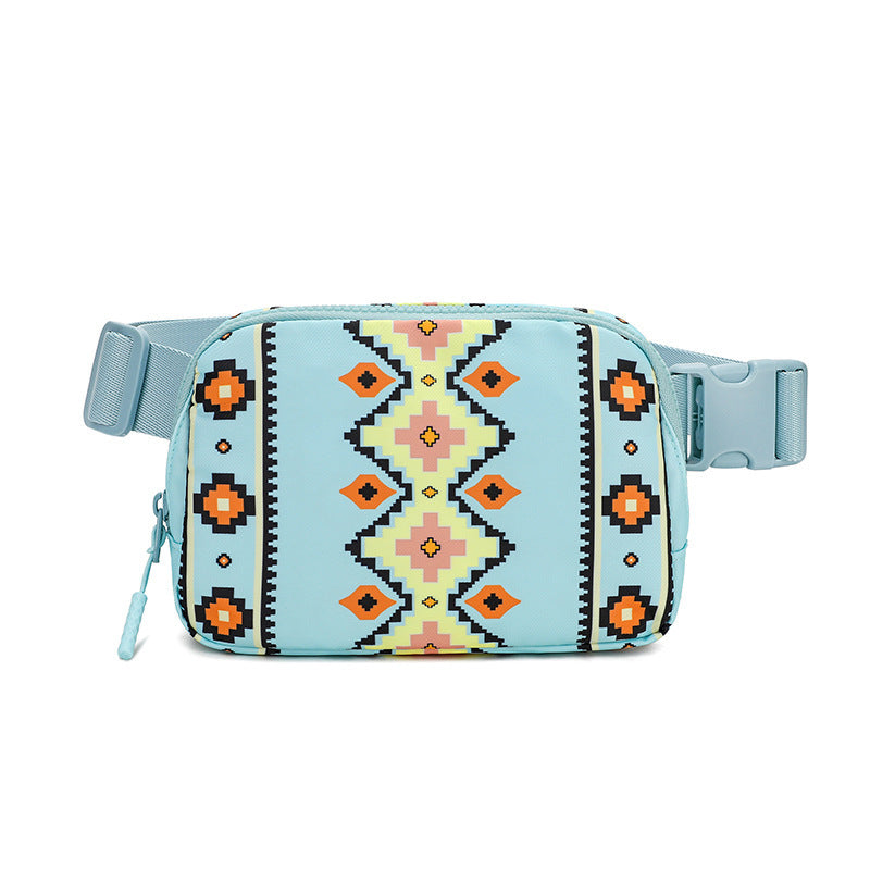 Nouveau bohème imprimé sac à bandoulière réglable sac à bandoulière mode décontracté extérieur course à bandoulière pour femmes