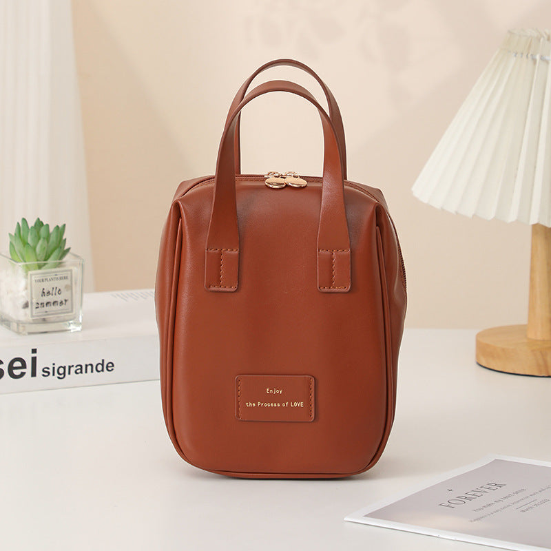 Sac à main en forme de coquille, sac cosmétique à poignée | sac à main de voyage | sac de rangement portable de grande capacité