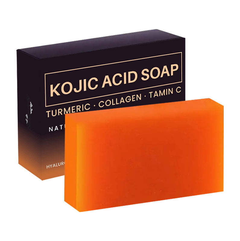 Éclaircissant couleur de peau fait main curcuma savon acide kojic