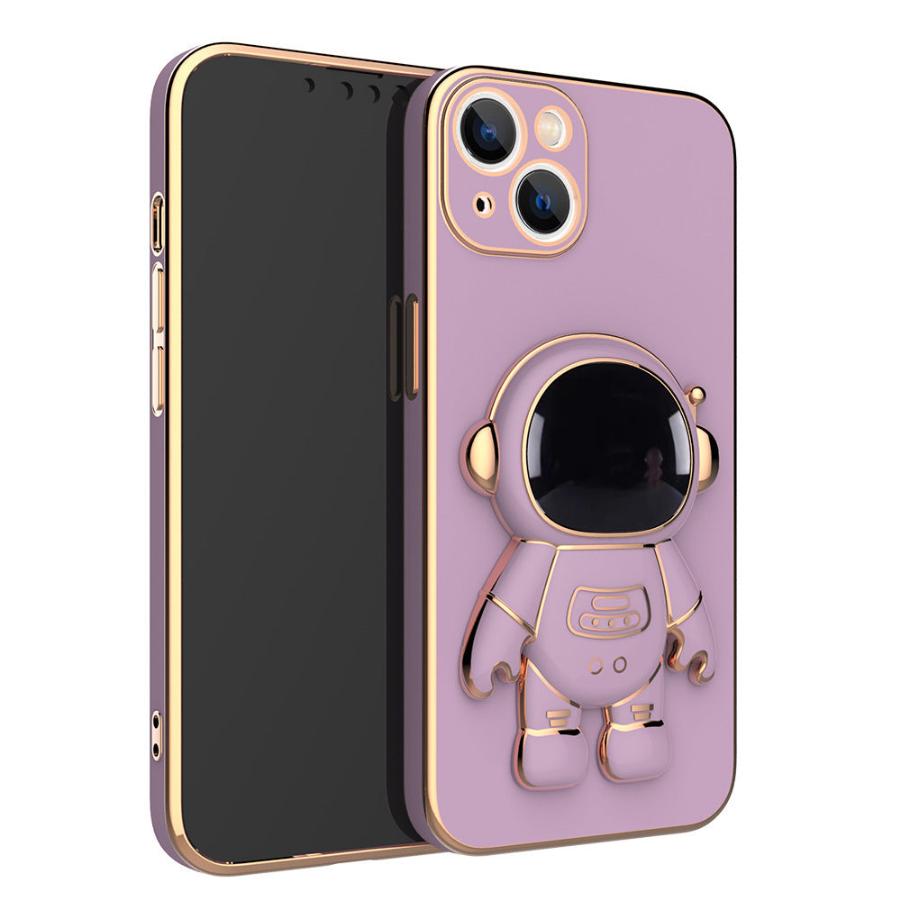 3D Astronaute Téléphone Cas Anti-Goutte Galvanoplastie Support