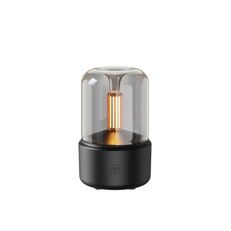 Atmosphère Lumière Humidificateur Aux Chandelles Arôme Diffuseur Portable 120ml Électrique USB Air Humidificateur Cool Mist Maker Fogger 8-12 heures Avec LED Night Light
