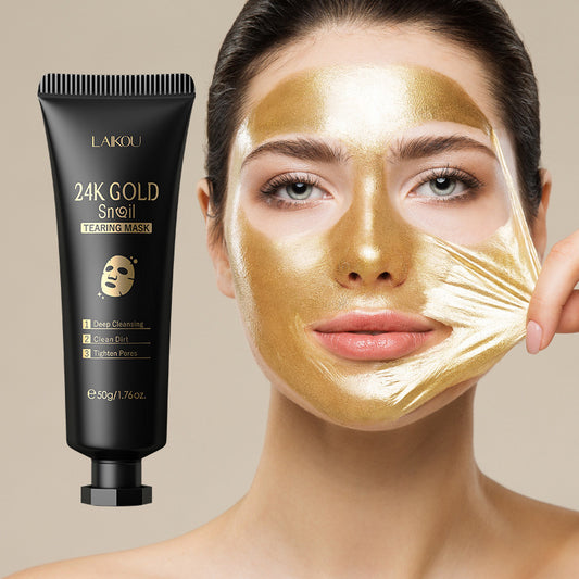 Feuille d'or escargot déchirer masque hydratant