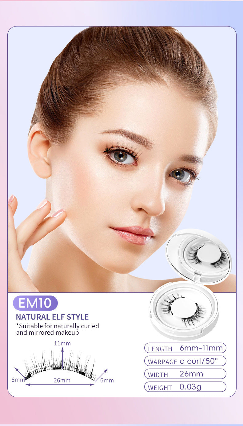 Cils naturels Magnétique Aspiration Faux Cils Quotidien Une Paire Vison Cheveux Super Doux Naturel Simulation Facile à Porter