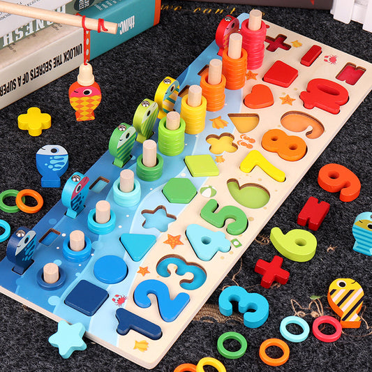Enfants 3D Alphabet Nombre Puzzle Bébé Coloré Géométrique Lettre Numérique Jouet Éducatif