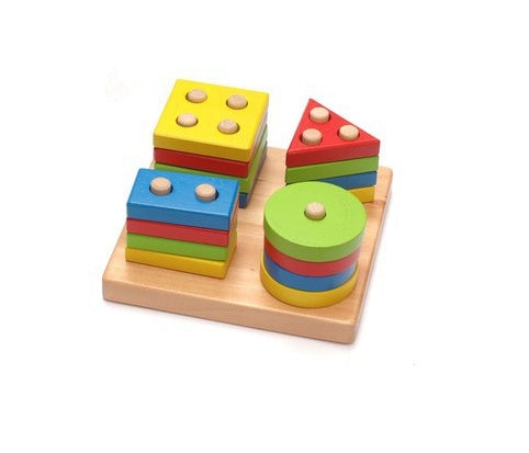 Bébé Jeu Jouets En Bois Puzzle Jouet Éducatif Géométrique formes Jeu Jouets Bâton Bébé Kid Enfants Intelligence Puzzle pour Enfant
