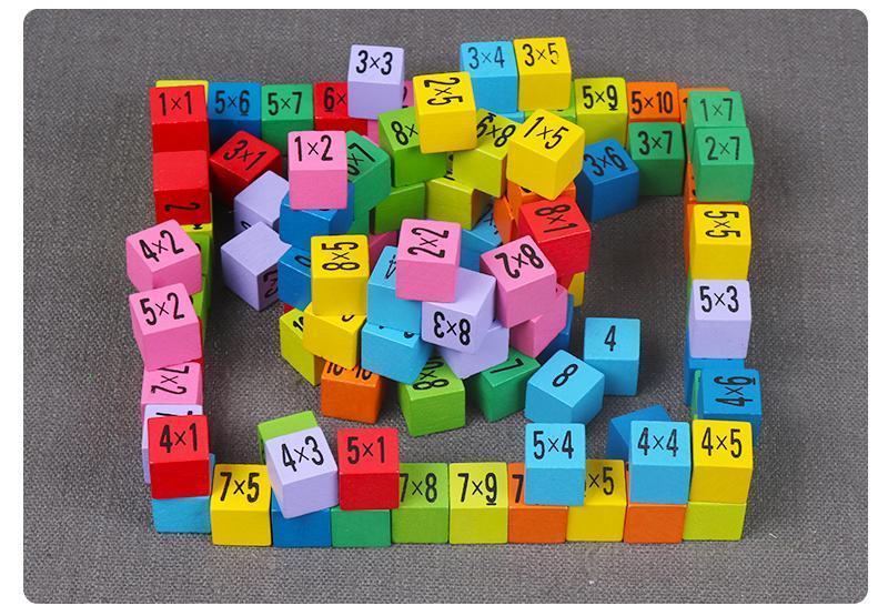 En bois Montessori Multiplication Table