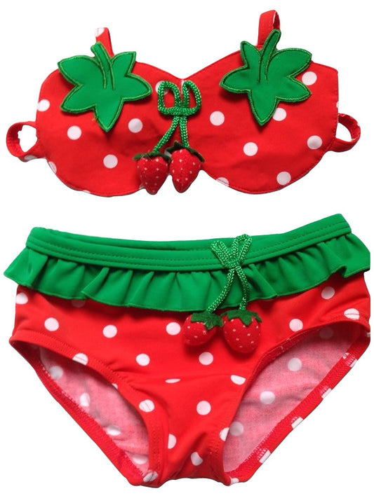 Maillot de bain enfant fraise