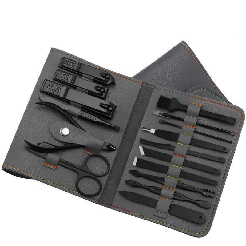 Acier inoxydable Couleur 16-pièce Nail Clipper Ensemble
