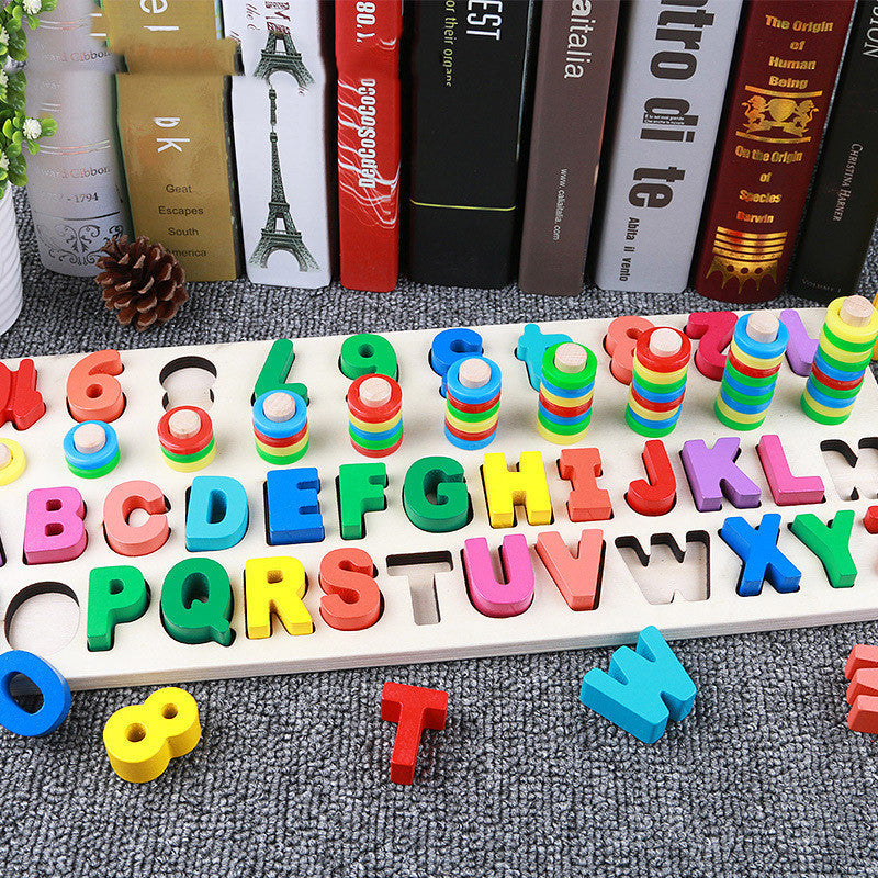 Enfants 3D Alphabet Nombre Puzzle Bébé Coloré Géométrique Lettre Numérique Jouet Éducatif