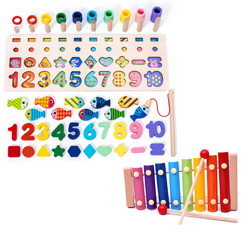 Enfants 3D Alphabet Nombre Puzzle Bébé Coloré Géométrique Lettre Numérique Jouet Éducatif