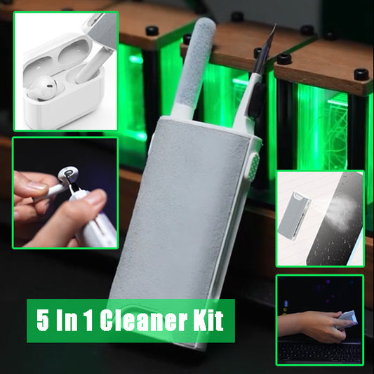 5 dans 1 Écran Cleaner Kit Caméra Téléphone Tablet Écran D'ordinateur Portable De Nettoyage Outils Écouteurs Brosse De Nettoyage Stylo Pour Le Bureau