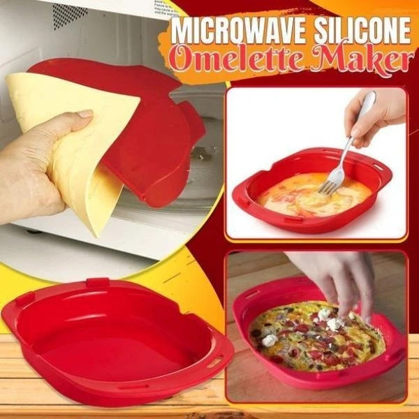 Micro-ondes Silicone Omelette Plat de Cuisson En Silicone Omelette