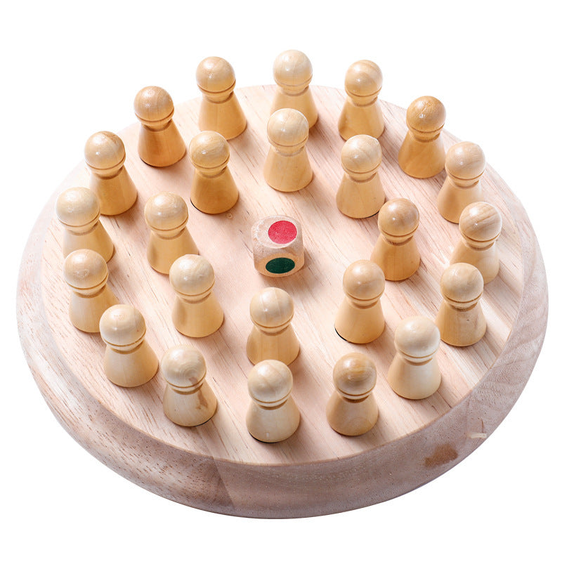 Enfant En Bois Puzzle Jouets Mémoire Échecs