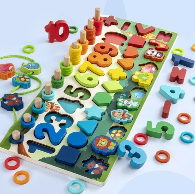 Enfants 3D Alphabet Nombre Puzzle Bébé Coloré Géométrique Lettre Numérique Jouet Éducatif