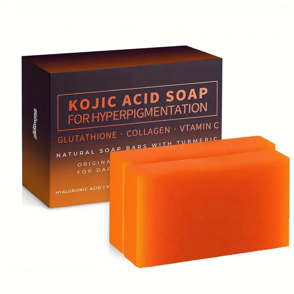 Éclaircissant couleur de peau fait main curcuma savon acide kojic