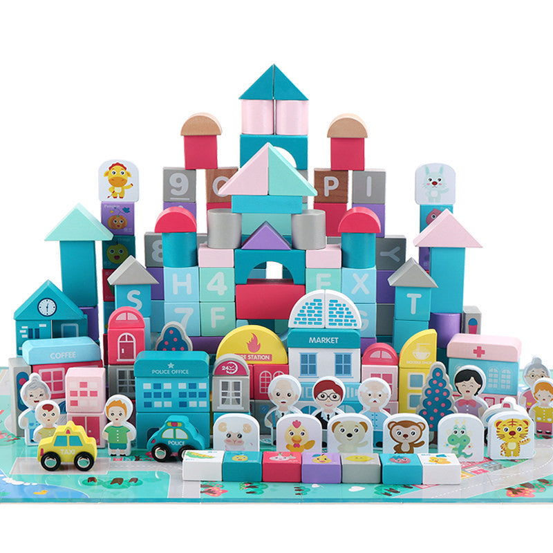 Enfants de Building Block Jouets 1-2 Ans Fille Bébé 3-6 Ans Bébé Ppuzzle Garçon bois