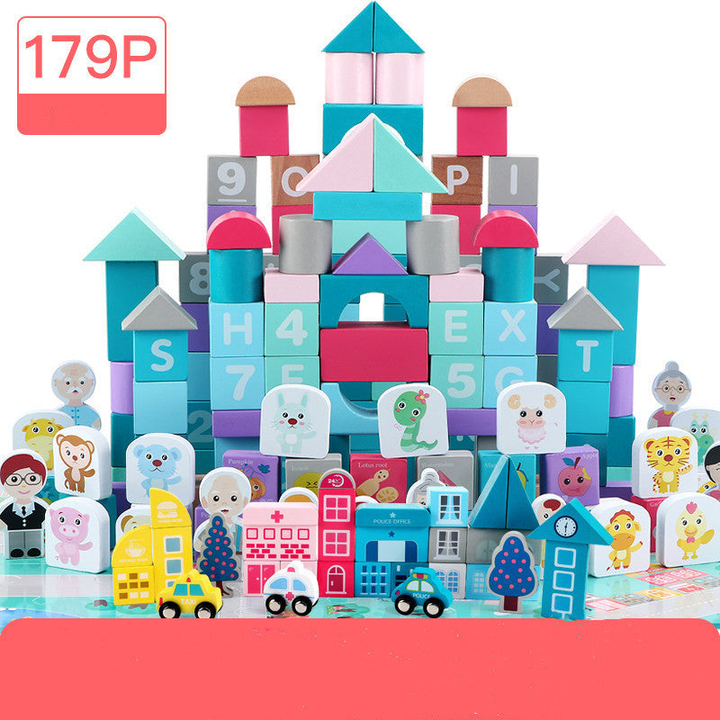 Enfants de Building Block Jouets 1-2 Ans Fille Bébé 3-6 Ans Bébé Ppuzzle Garçon bois