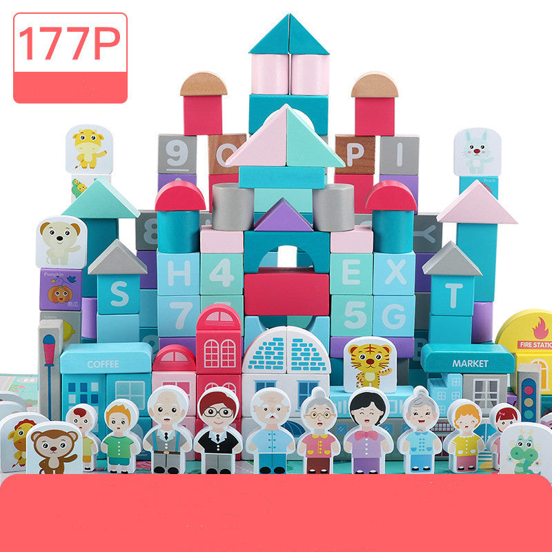 Enfants de Building Block Jouets 1-2 Ans Fille Bébé 3-6 Ans Bébé Ppuzzle Garçon bois
