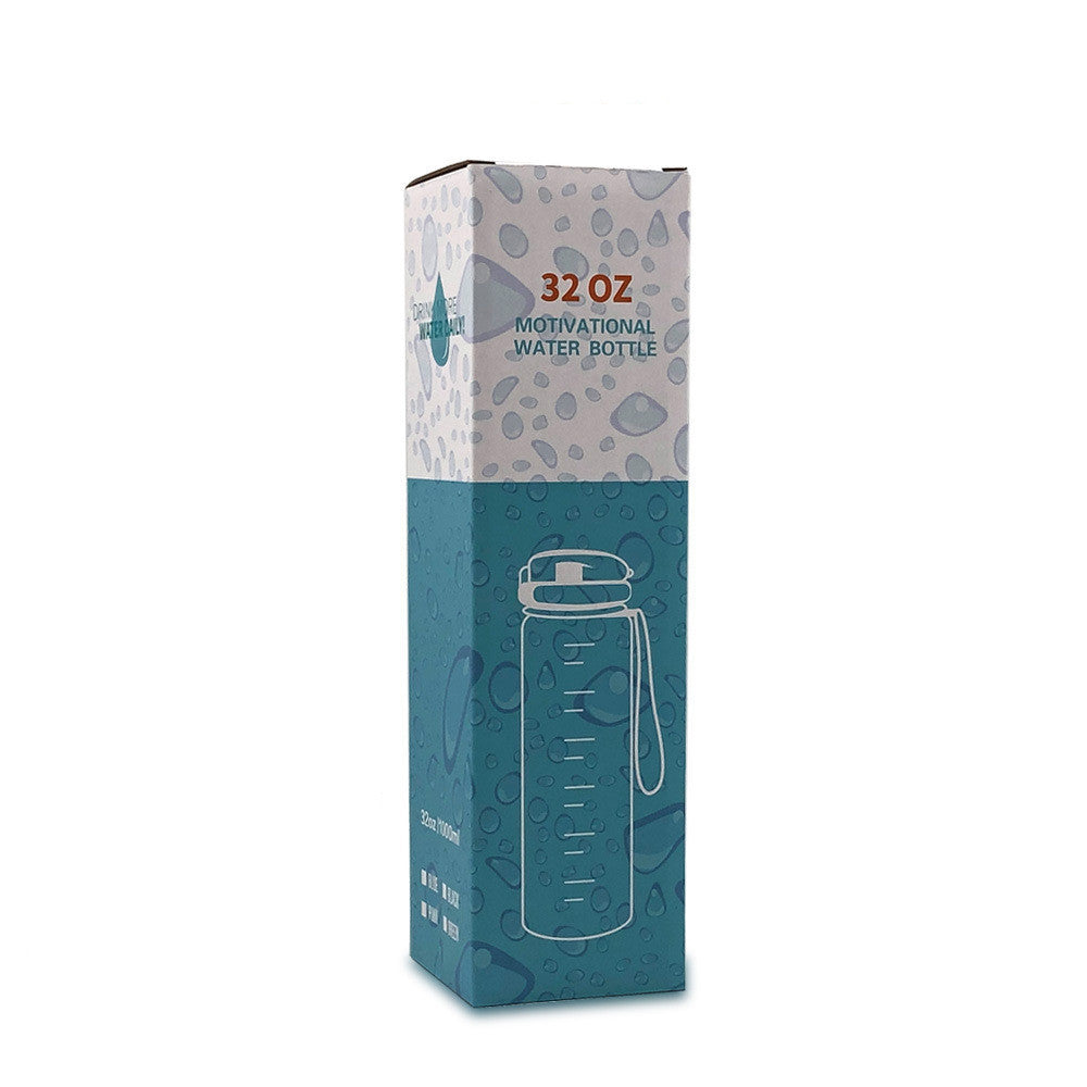 1L Tritan Bouteille D'eau Avec Marqueur de Temps Rebond Couverture de Motivation Bouteille D'eau Vélo Étanche Tasse Pour Les Sports De Fitness Bouteilles