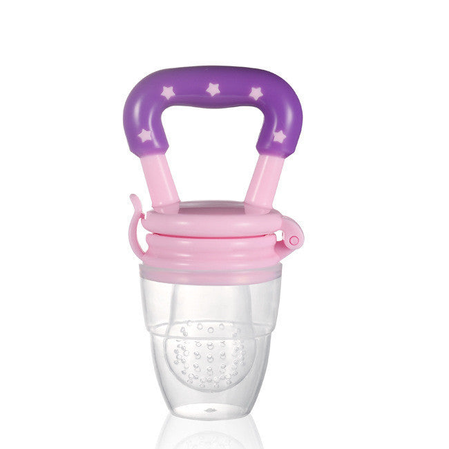 Distributeur de Nourriture pour bébé avec Porte Sucette Clip Infantile Bébé de Dentition Fruit Feeder Tétine Nourrisson Sucette Nourriture Silicone Dentition Jouets
