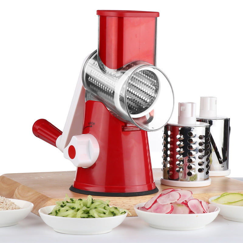 Robot Culinaire Hachoir à Légumes Cuisine Rouleau Gadgets Outil Légumes Cutter Ronde Slicer Râpes Carotte Pomme De Terre Déchiqueteuse Fromage