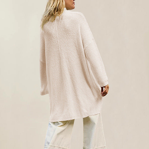 Robe fendue mi-longue à la mode pour femmes