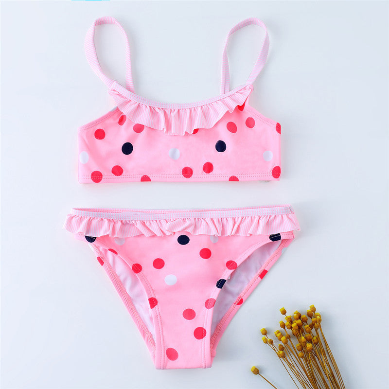 Maillot de bain simple et mignon à la mode pour filles