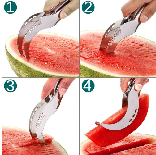 Acier inoxydable Cutter Pour Pastèque Melon De Hami Pitaya Papaye