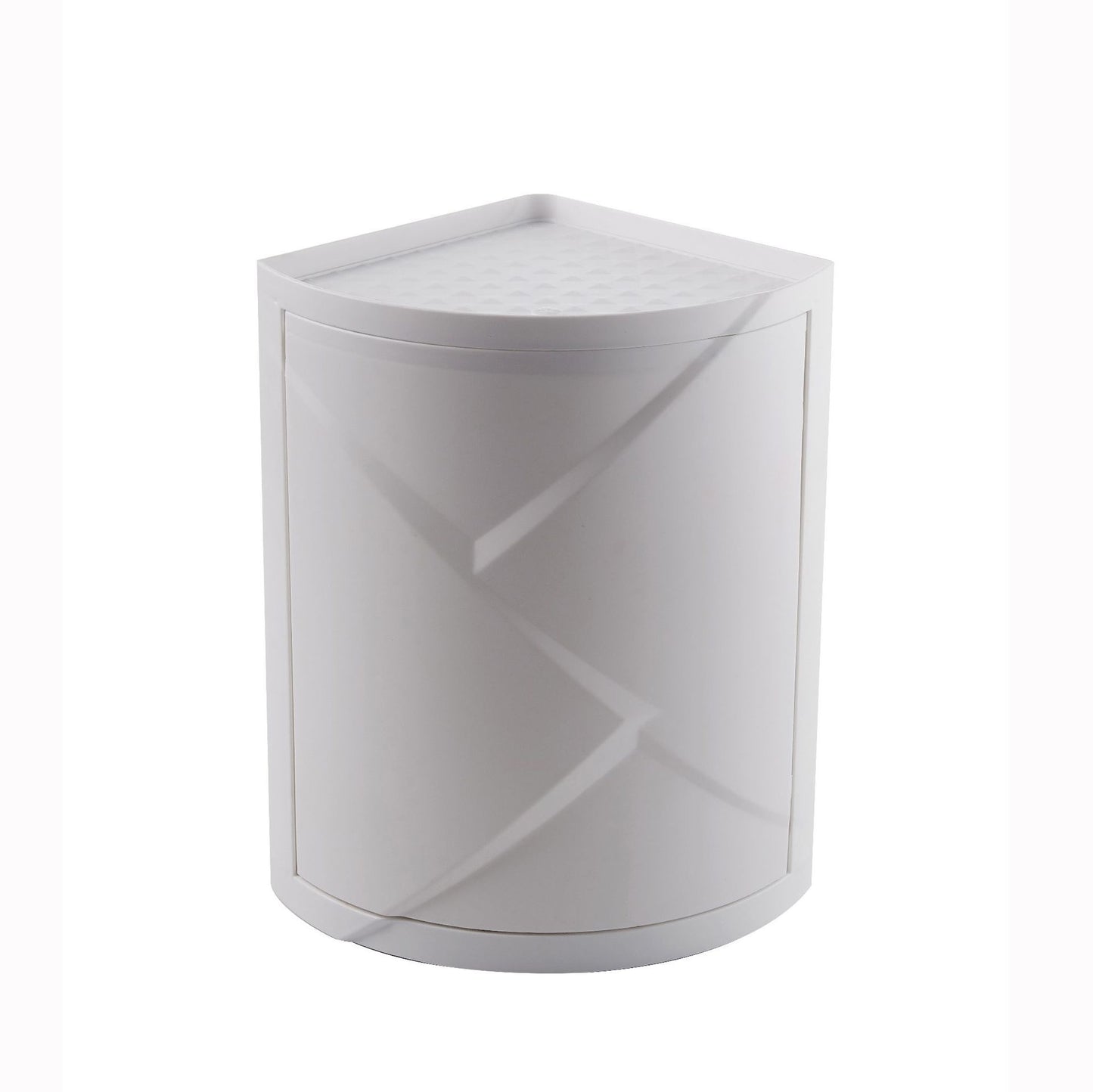 Salle de bains créative triangle rack de rangement en plastique rotatif
