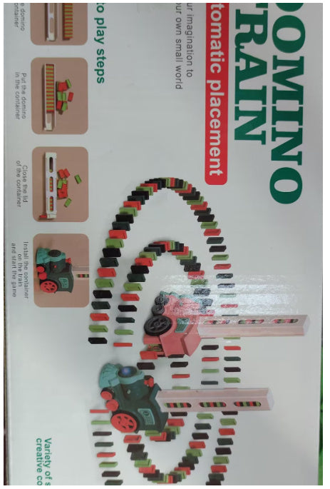 Domino Train Jouets Bébé Jouets Voiture Puzzle Automatique Libération Licence Électrique Blocs de Construction Train Jouet