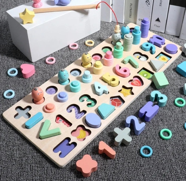 Enfants 3D Alphabet Nombre Puzzle Bébé Coloré Géométrique Lettre Numérique Jouet Éducatif