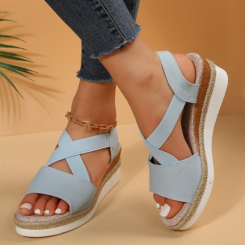 Sandales compensées pour femmes,