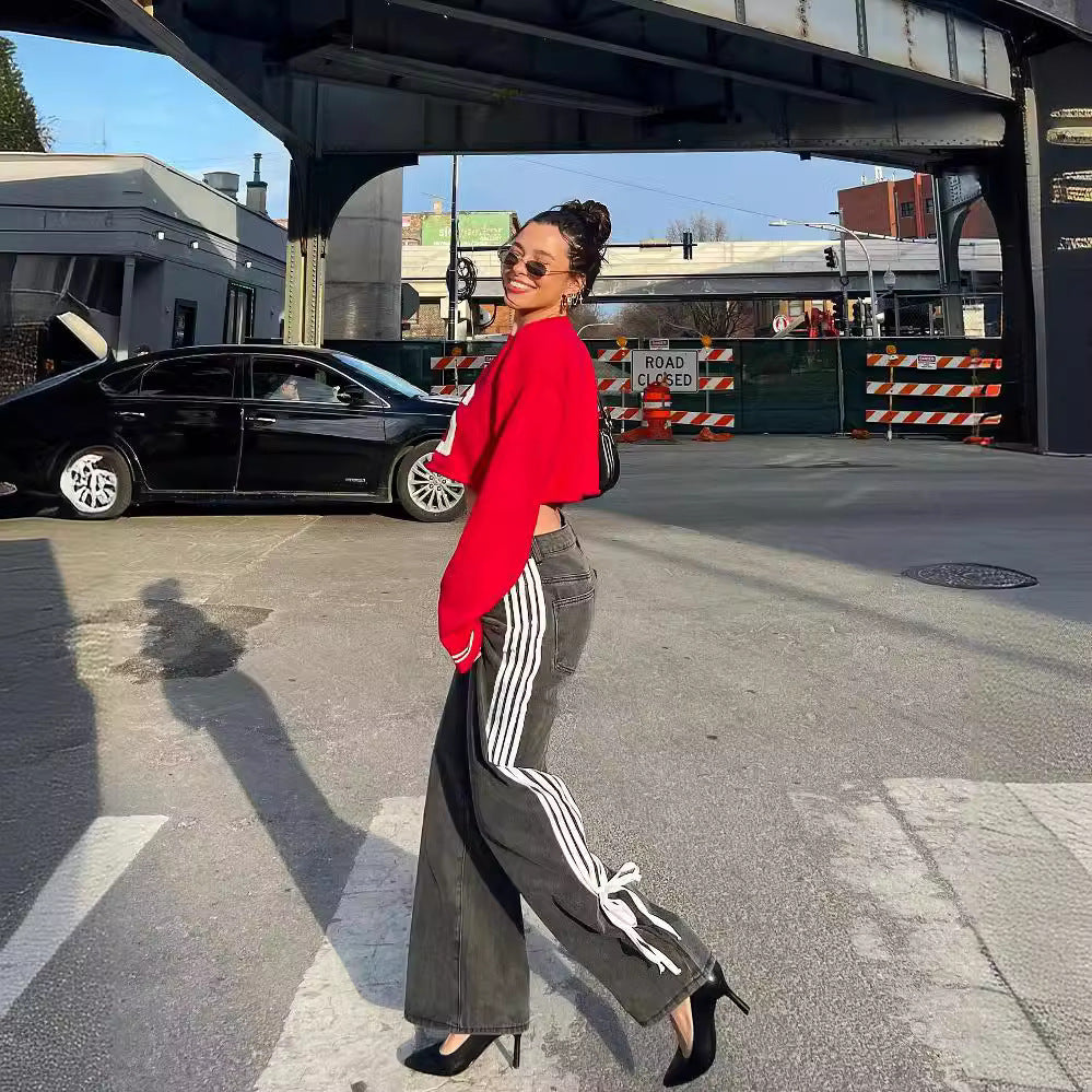 Jeans à la mode ample pour femmes