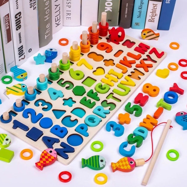 Enfants 3D Alphabet Nombre Puzzle Bébé Coloré Géométrique Lettre Numérique Jouet Éducatif