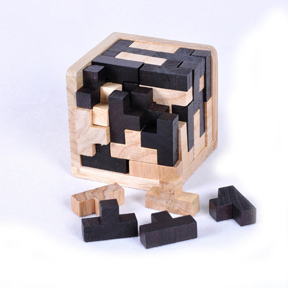 Creative 3D Puzzle Luban Verrouillage En Bois de Jouet Éducatif Précoce Jouets Puzzles