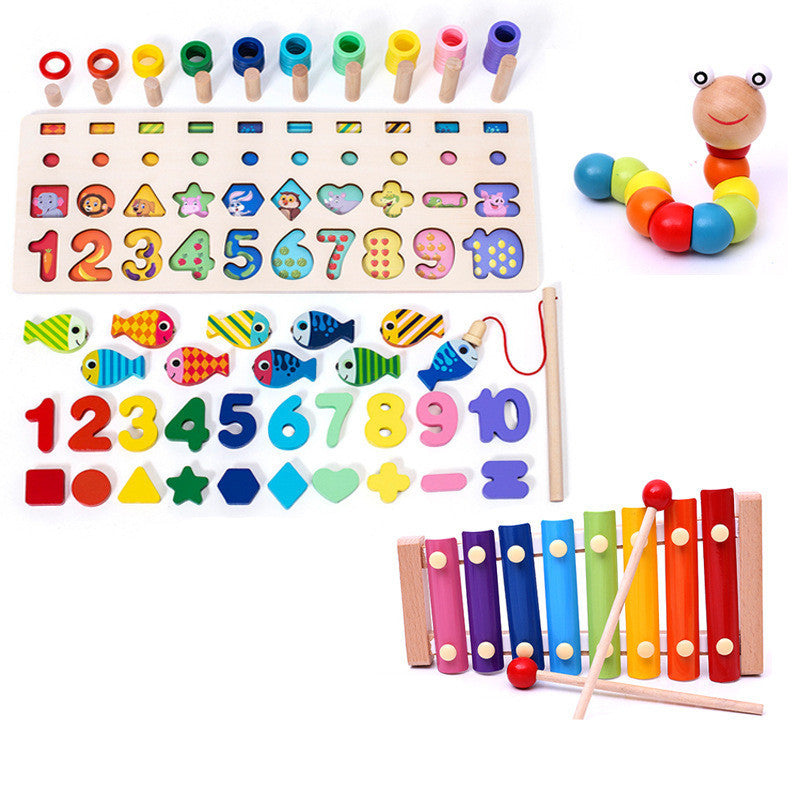 Enfants 3D Alphabet Nombre Puzzle Bébé Coloré Géométrique Lettre Numérique Jouet Éducatif