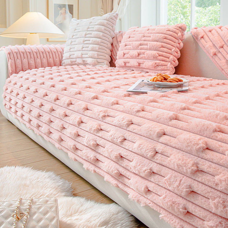Coussin de canapé en peluche,