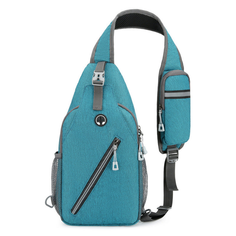 Sac de poitrine simple sac à dos multifonctionnel pour hommes, sac messager de sport décontracté