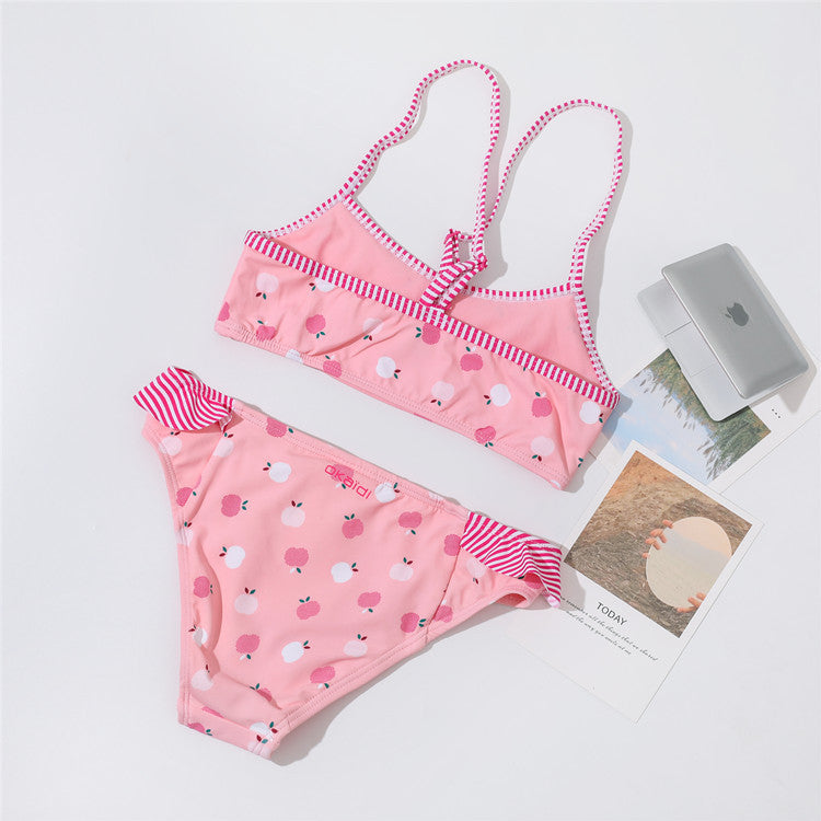 Maillot de bain simple et mignon à la mode pour filles