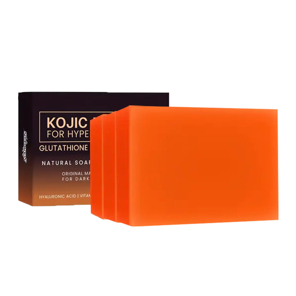 Éclaircissant couleur de peau fait main curcuma savon acide kojic