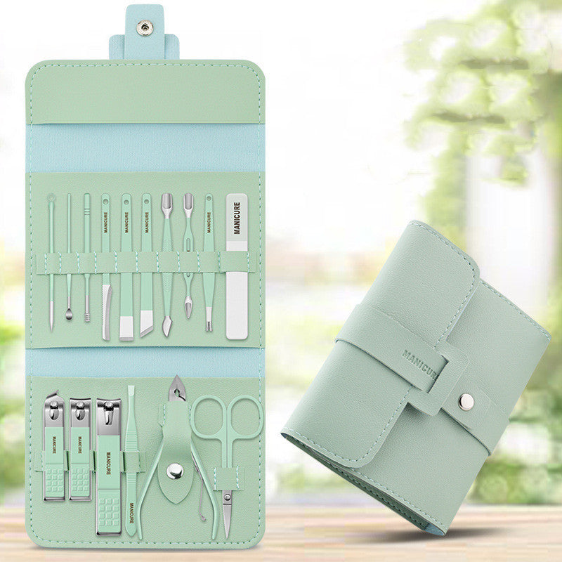 Acier inoxydable Couleur 16-pièce Nail Clipper Ensemble