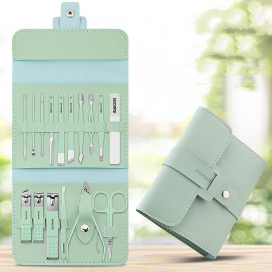 Acier inoxydable Couleur 16-pièce Nail Clipper Ensemble