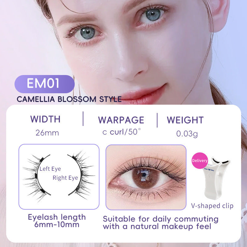 Cils naturels Magnétique Aspiration Faux Cils Quotidien Une Paire Vison Cheveux Super Doux Naturel Simulation Facile à Porter