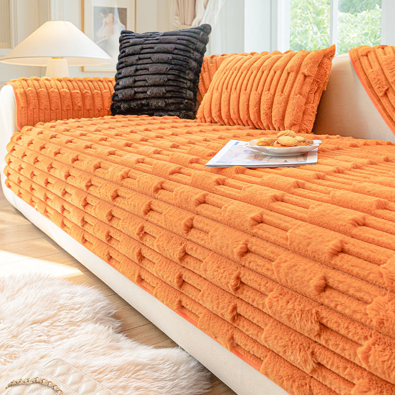 Coussin de canapé en peluche,
