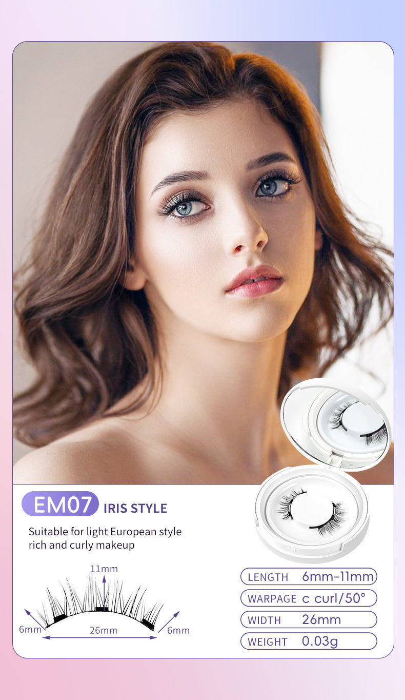 Cils naturels Magnétique Aspiration Faux Cils Quotidien Une Paire Vison Cheveux Super Doux Naturel Simulation Facile à Porter