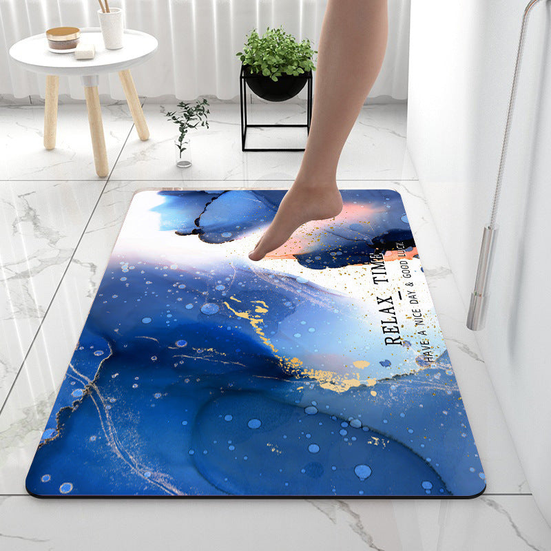 Absorption d'eau de tapis de salle de bains diatome ooze
